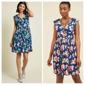 Modcloth Breezier Said Than Dress Midnight Blue 4X
